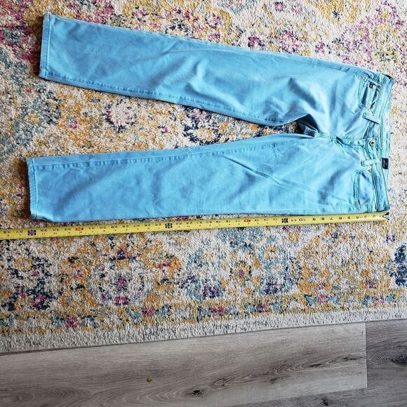 AG Adriano Goldschmied the Stilt Cigarette Leg Blue Jeans Size 27R - Picture 8 of 13